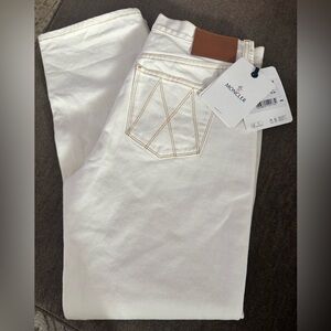 Moncler Women's Ivory White Jeans